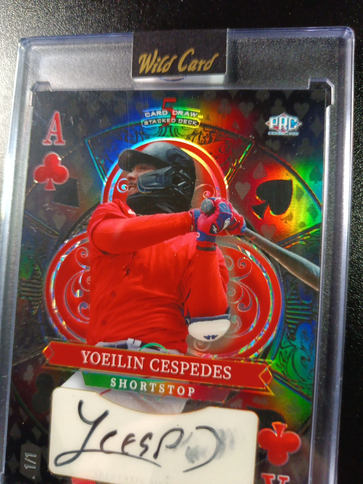 Yoeilin Cesperes # 1/1  Autograph Rare Rookie MLB Baseball Card Refractor 
