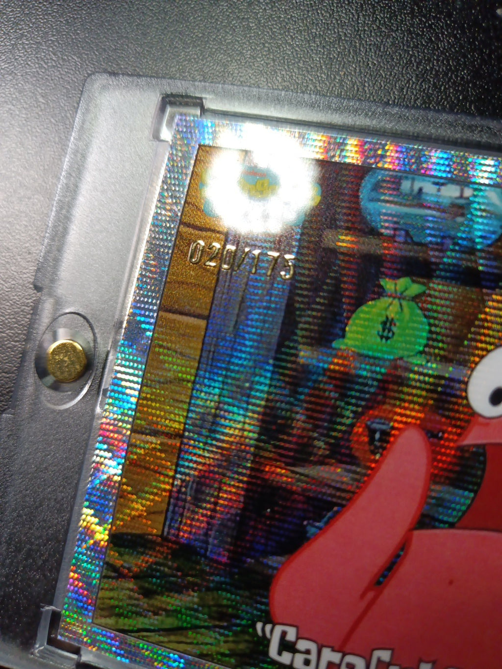 SpongeBob # 20/175 Silver Wave Refractor Patrick Careful SpongeBob Card /175