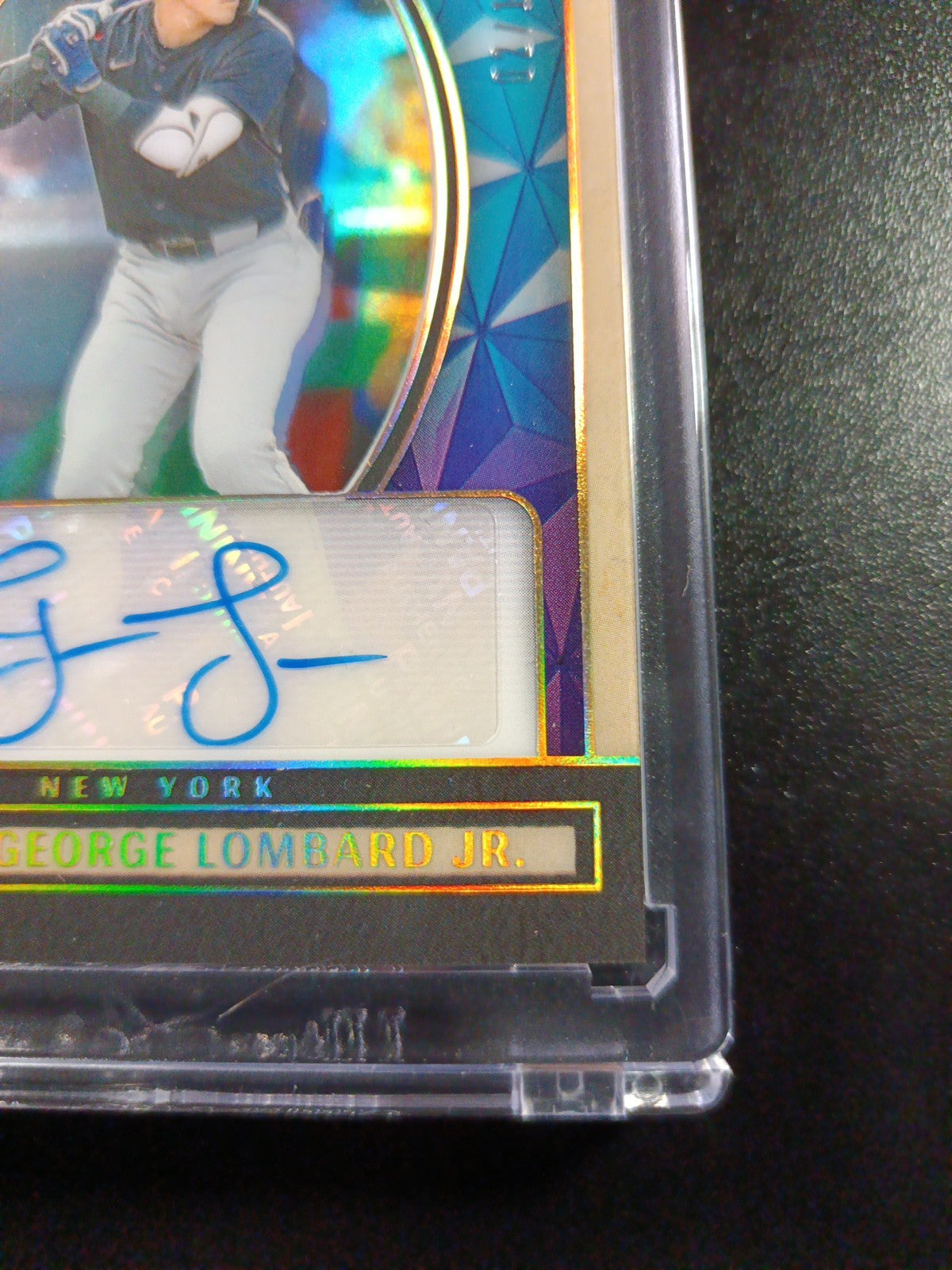 Autograph George Lombard Jr # 2/10 Gold Foil Panini W/ Case Yankees Rookie  /10