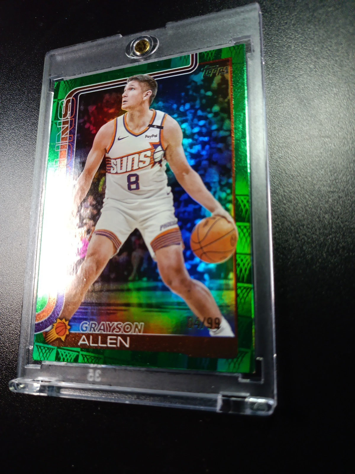 /99 Grayson Allen Season Tip Off Green Logofractor Card 2025-26 Topps Basketball