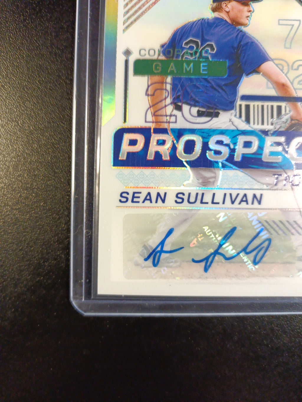 Autograph Sean Sullivan Colorado Rockies Rookie Prizm Baseball Card Panini