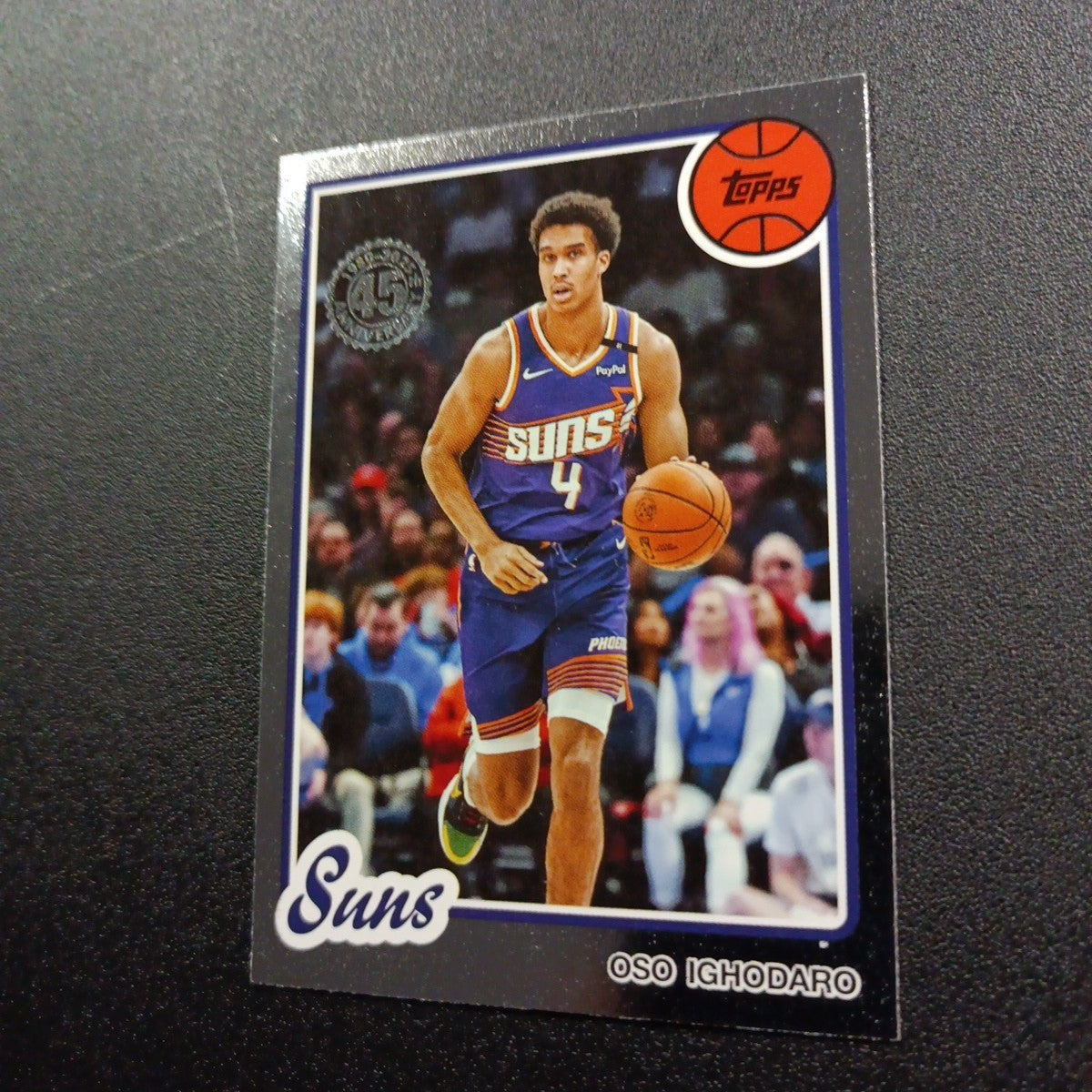 2025-26 Topps Basketball Card Oso Ighodaro Silver Foil 45th Anniversary