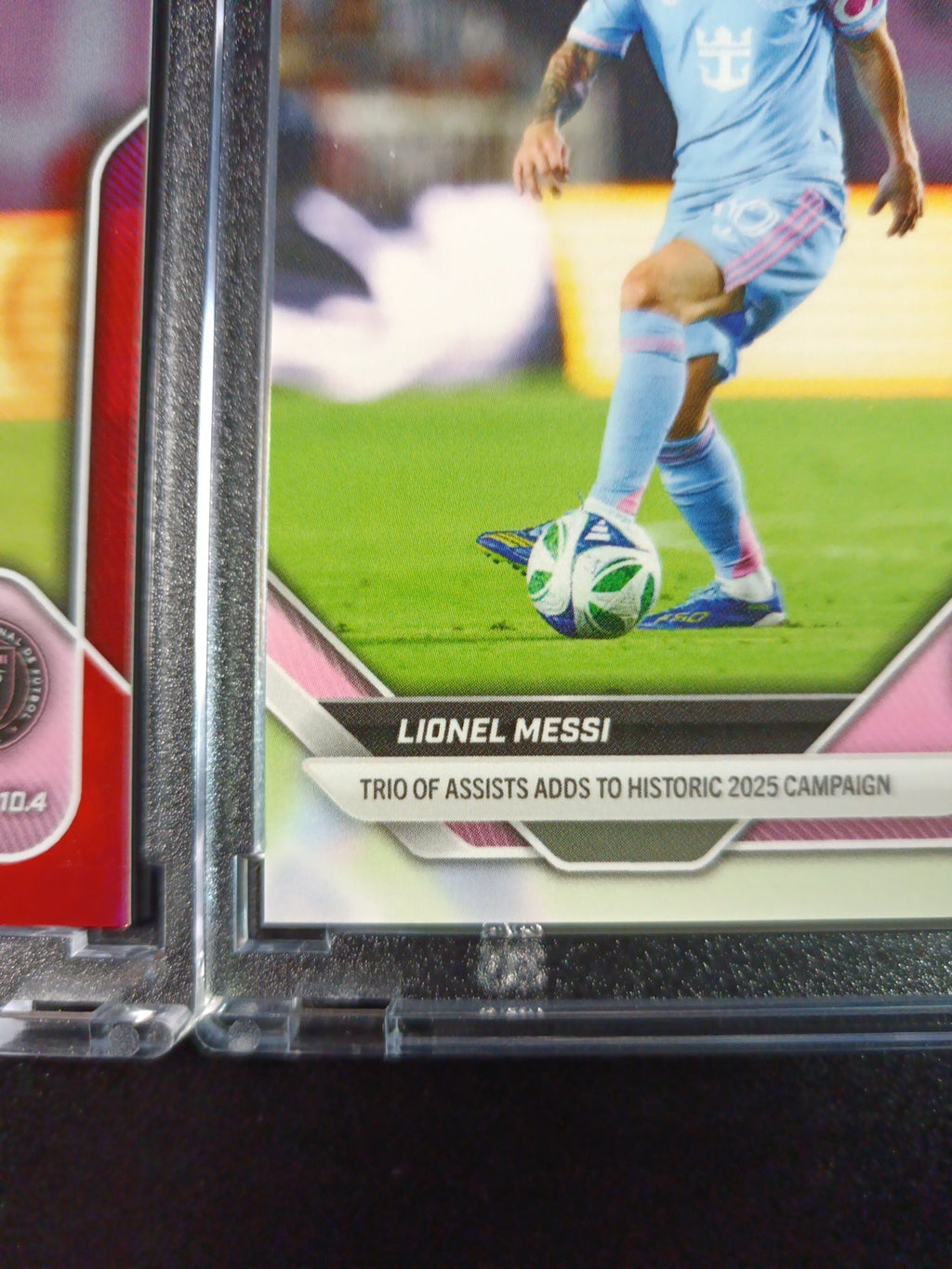 # /5 Lionel Messi Red Foil Topps Now  Variant & Base Card 107 Soccer 2025