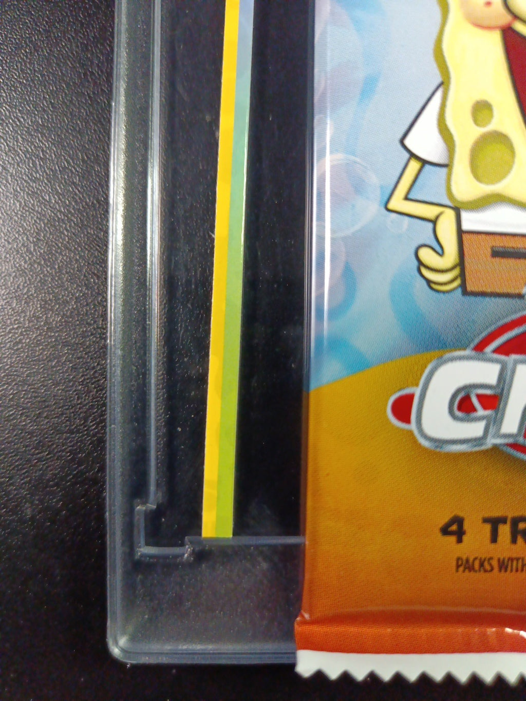 SpongeBob Factory Error Cut Trim Scrap Refractor Strip Topps Chrome Case Hit