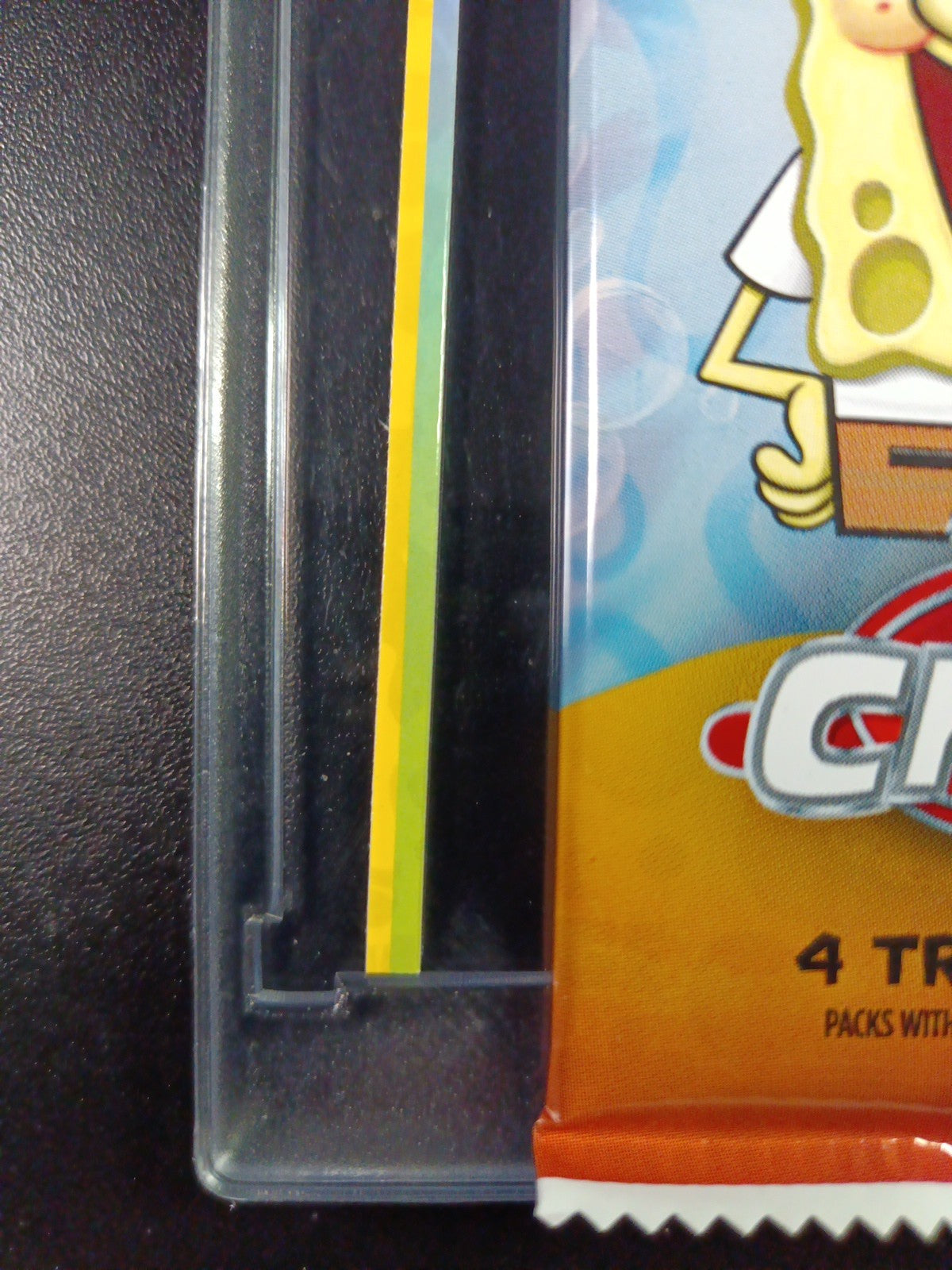 SpongeBob Factory Error Cut Trim Scrap Refractor Strip Topps Chrome Case Hit