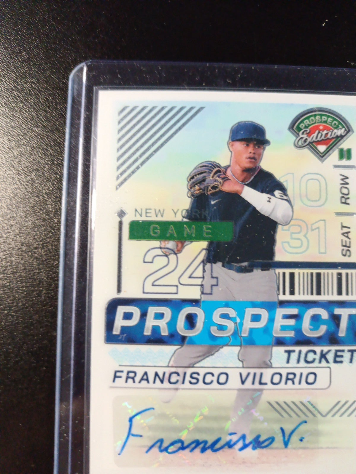Yankees Rookie Autograph Francisco Vilorio Prospect Baseball Card 