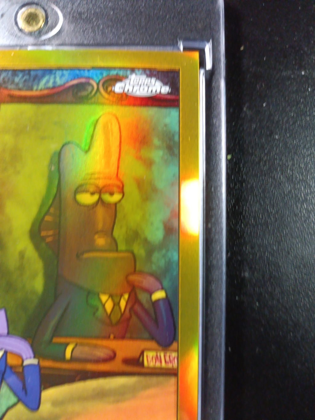 SpongeBob 33/50 Gold Refractor Don Grouper Card Topps Chrome /50
