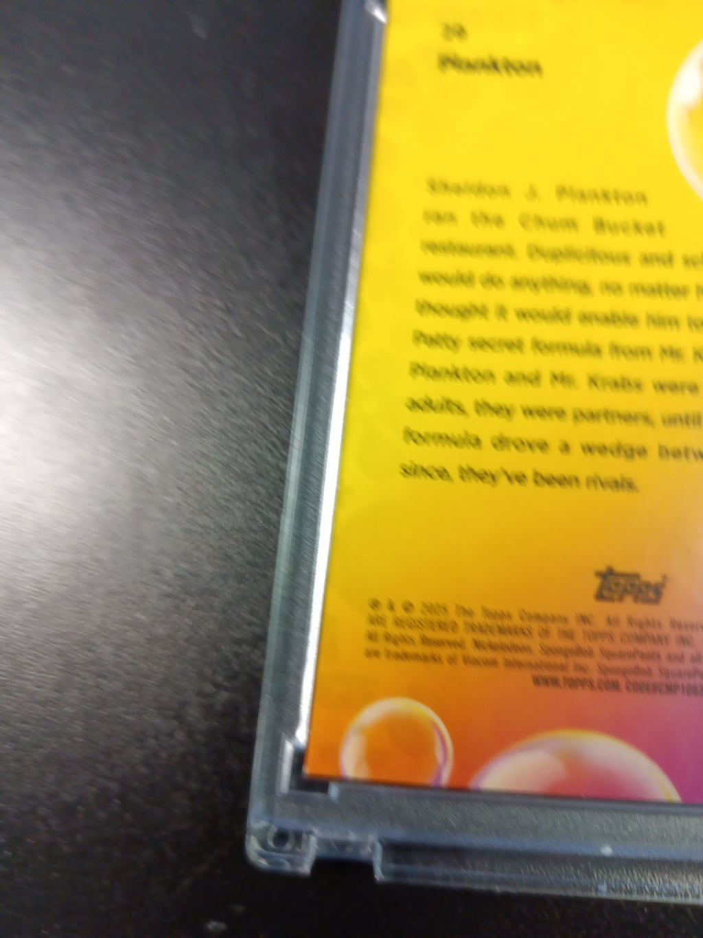 SpongeBob #/199 Plankton Aqua Green Wave Prizm Refractor Topps Chrome 2025