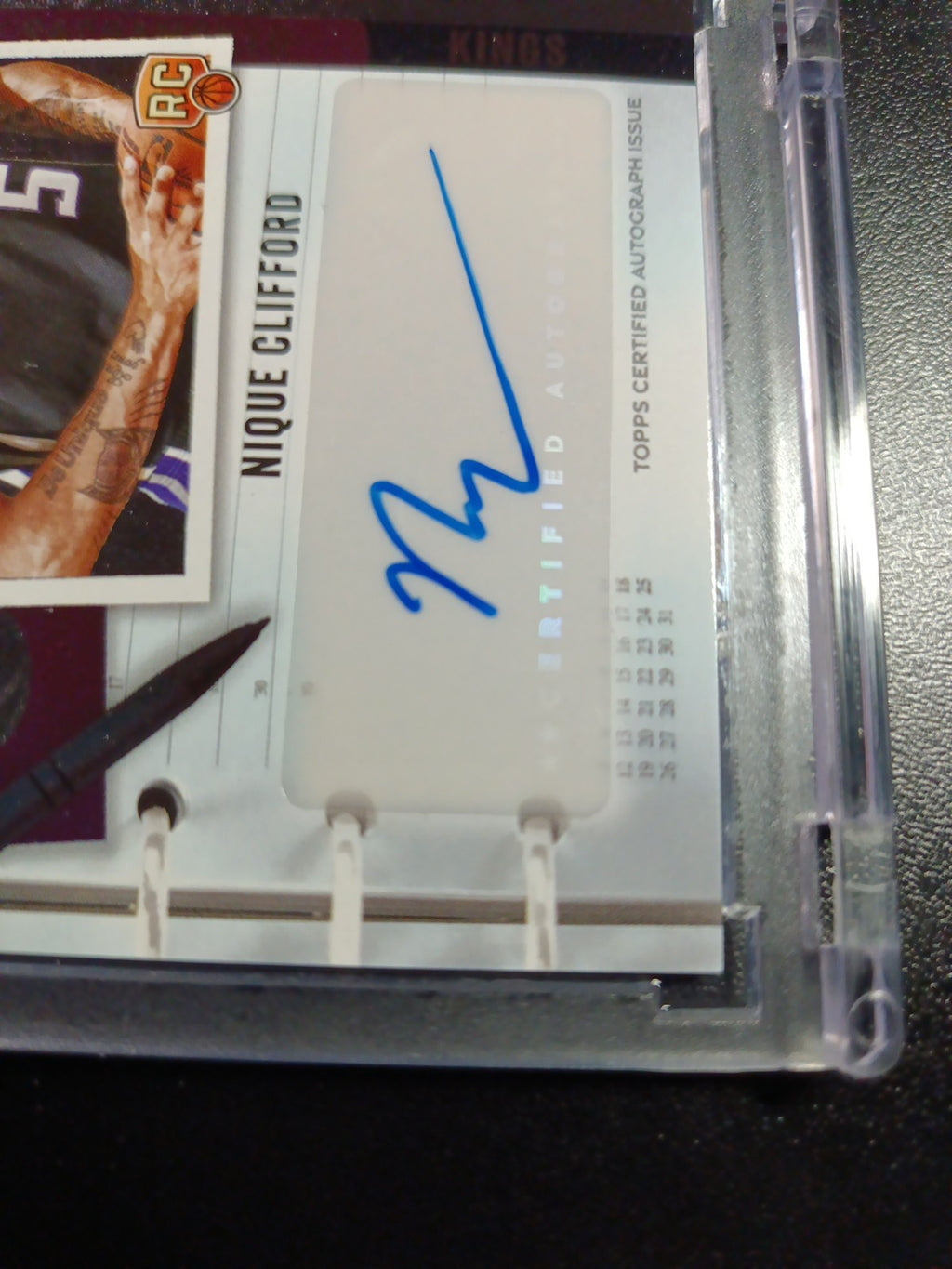 Rookie Autograph Nique Clifford New Applicant Card 2025-26 Topps Basketball NBA