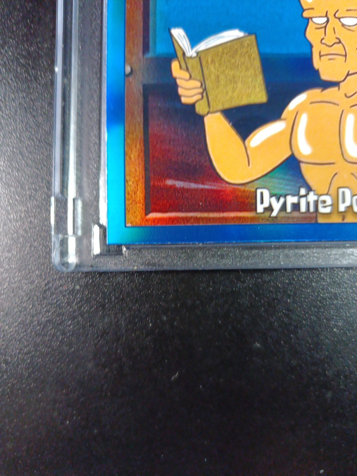 SpongeBob 17/150 Pyrite Ponderer Mermaid Man Blue Refractor Card Topps /150