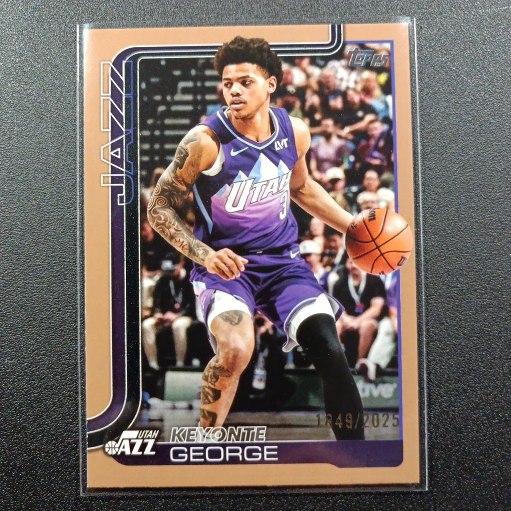 # /2025 Gold Topps Basketball 2025-26 Card Keyonte George 1849/2025 Case Hit