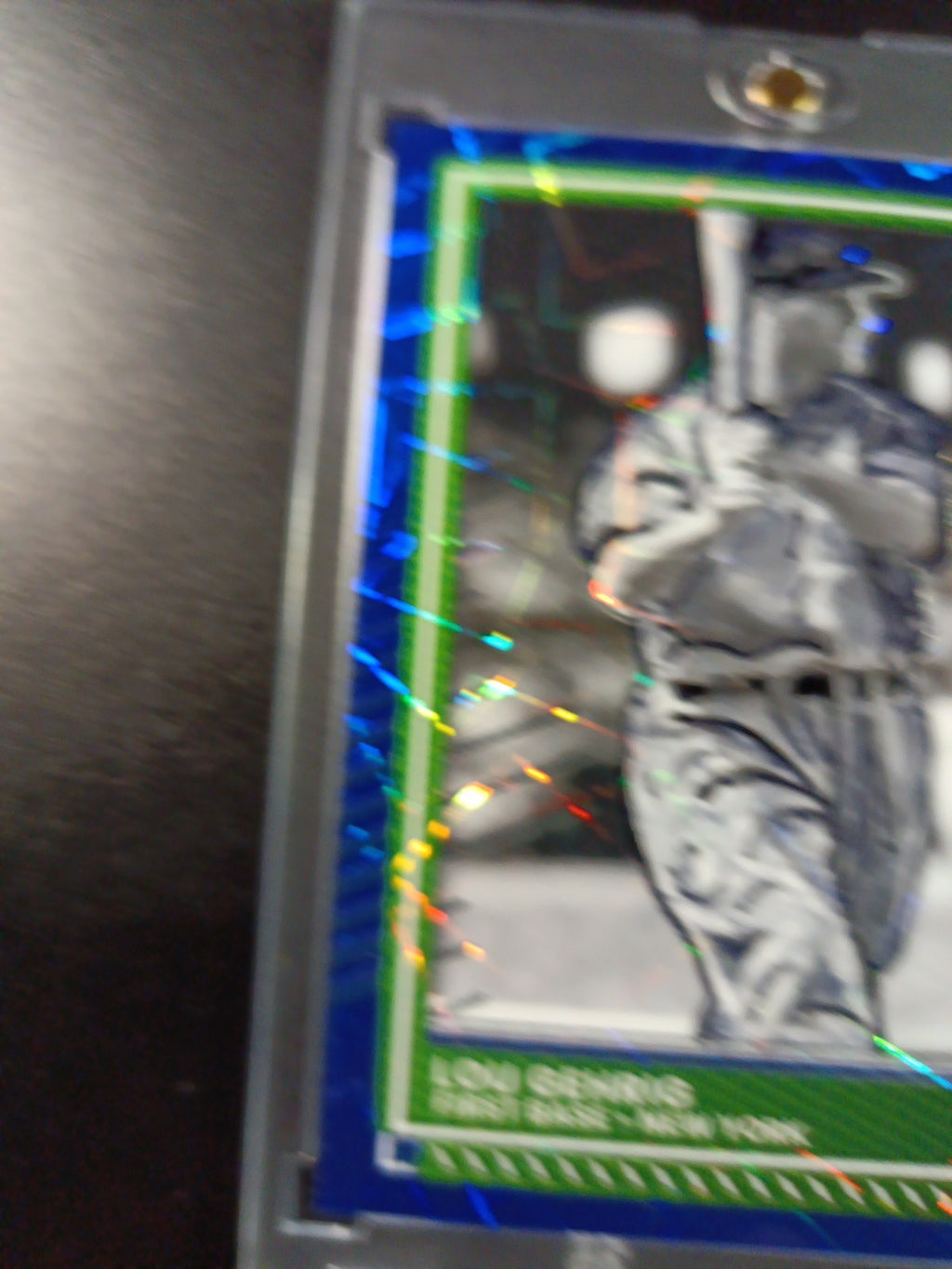 Lou Gehrig Prizm Artist Sketch Baseball Card Panini Donruss Optic