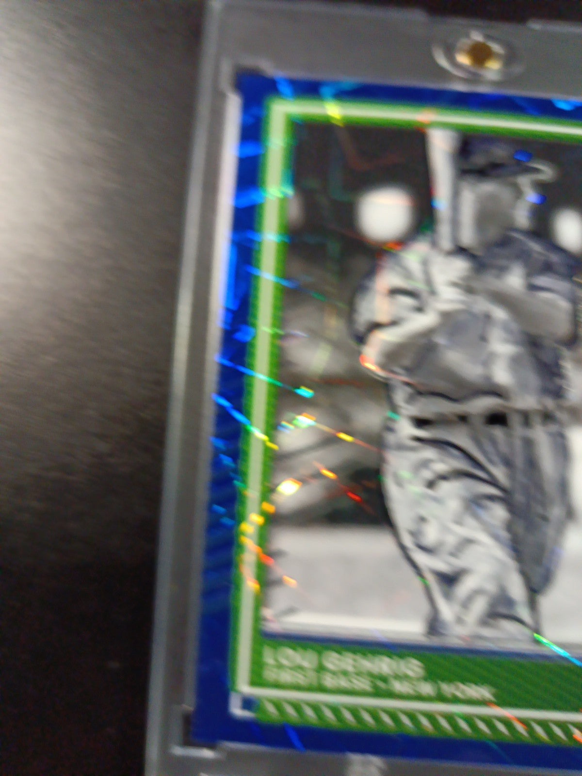 Lou Gehrig Prizm Artist Sketch Baseball Card Panini Donruss Optic