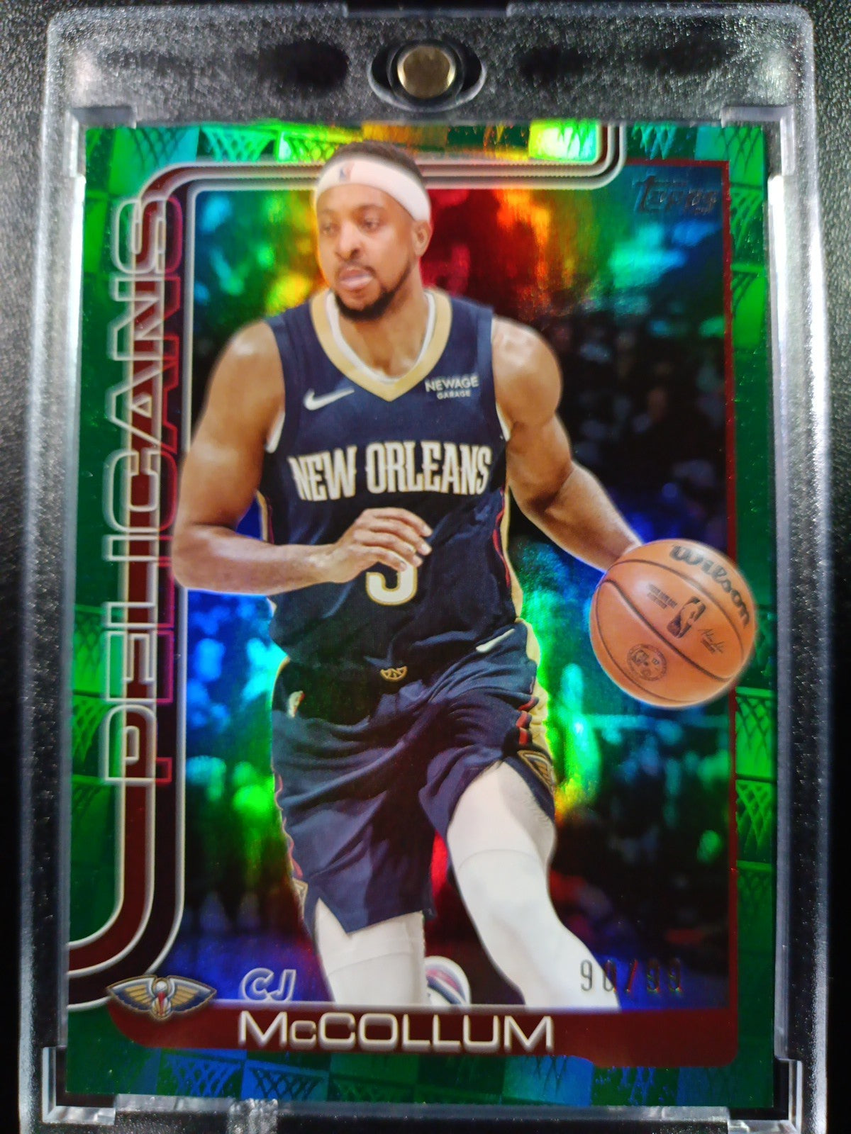 /99 Aj McCollum Season Tip Off Green Logofractor Card 2025-26 Topps Basketball