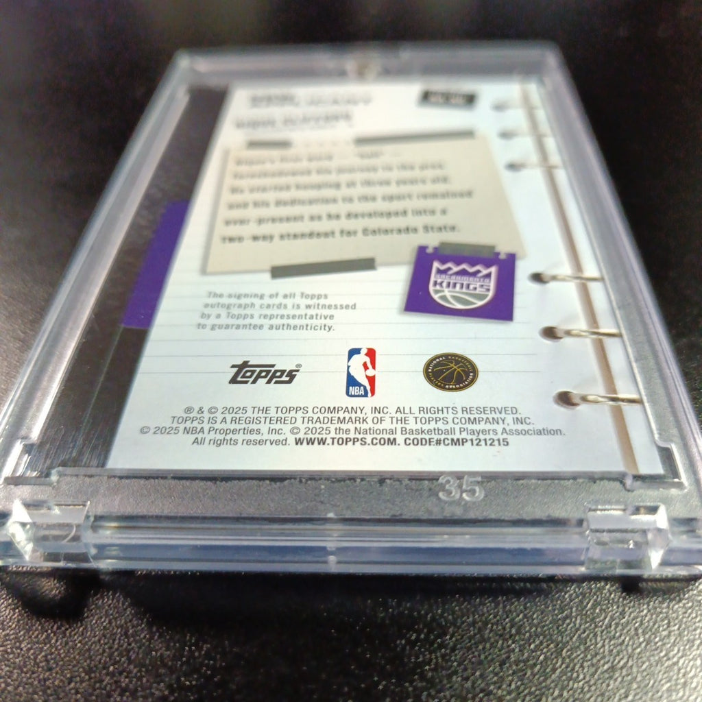 Rookie Autograph Nique Clifford New Applicant Card 2025-26 Topps Basketball NBA