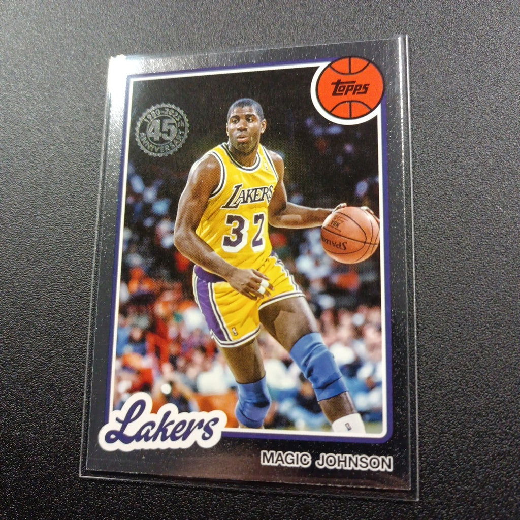 2025-26 Topps Basketball Card Magic Johnson Silver Foil 45th Anniversary