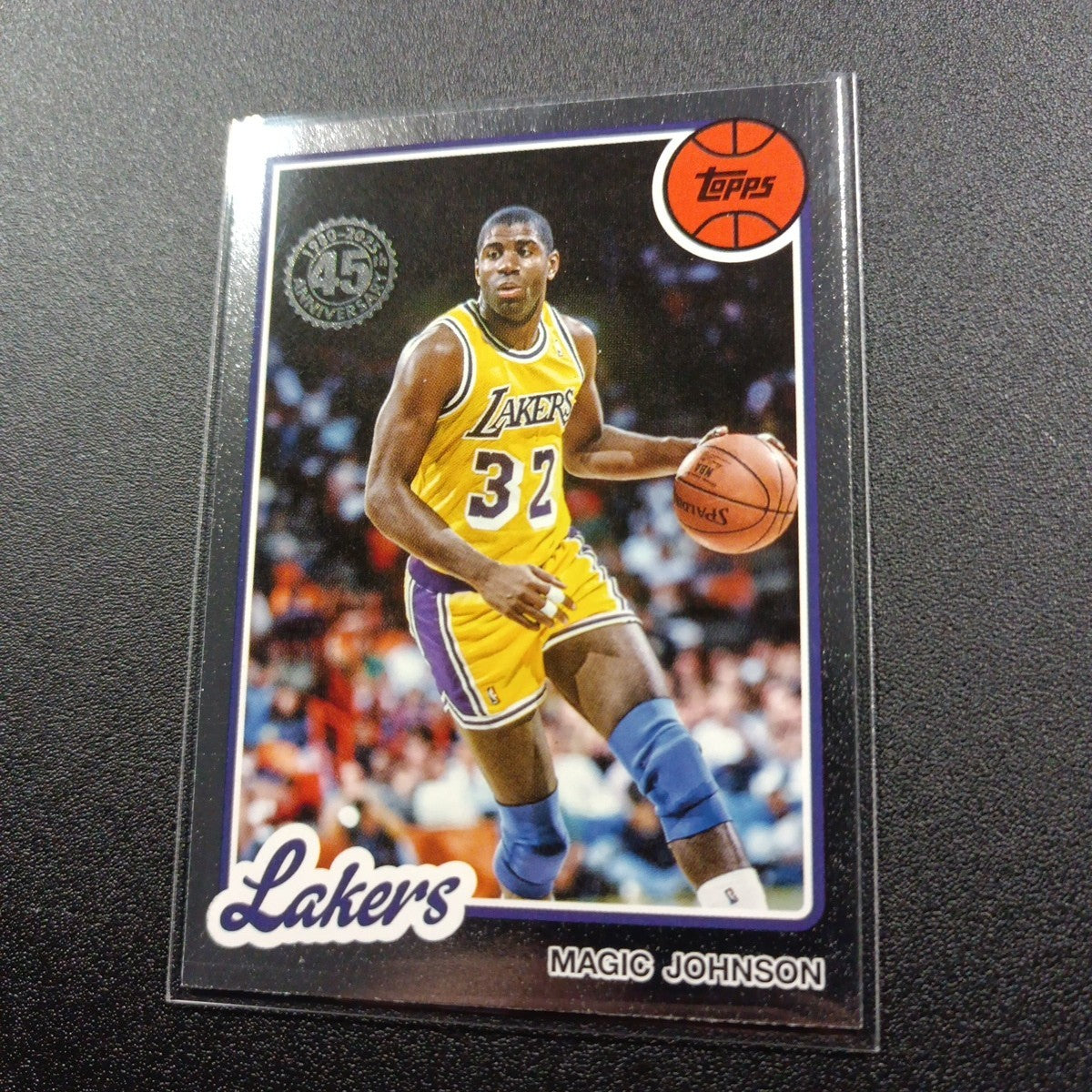 2025-26 Topps Basketball Card Magic Johnson Silver Foil 45th Anniversary