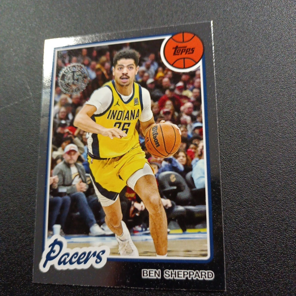 2025-26 Topps Basketball Card Ben Sheppard Silver Foil 45th Anniversary