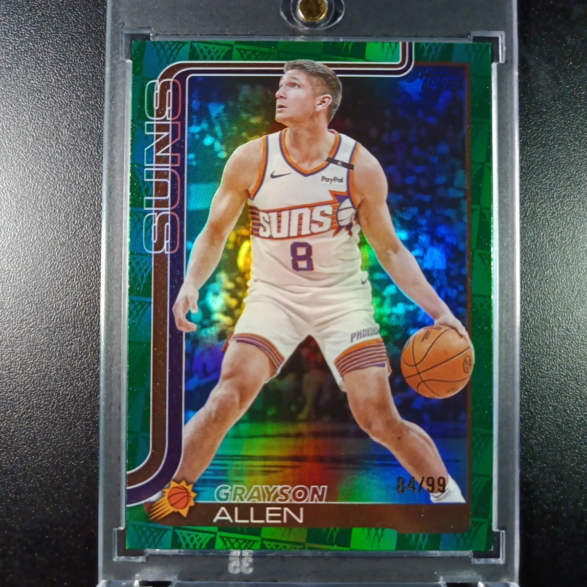 /99 Grayson Allen Season Tip Off Green Logofractor Card 2025-26 Topps Basketball