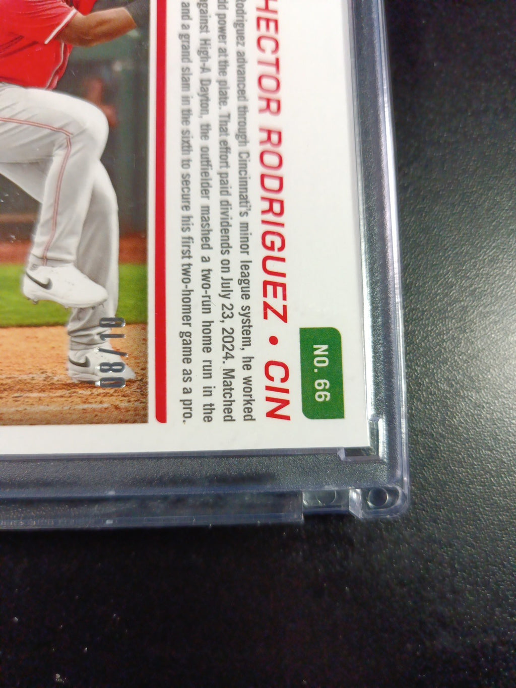 # /10 Gold Prizm Autograph  Hector Rodriguez Rookie Prospect Baseball Card