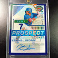 # /125 Blue Prizm Autograph Kendall George Dodgers Rookie Prospect Baseball Card