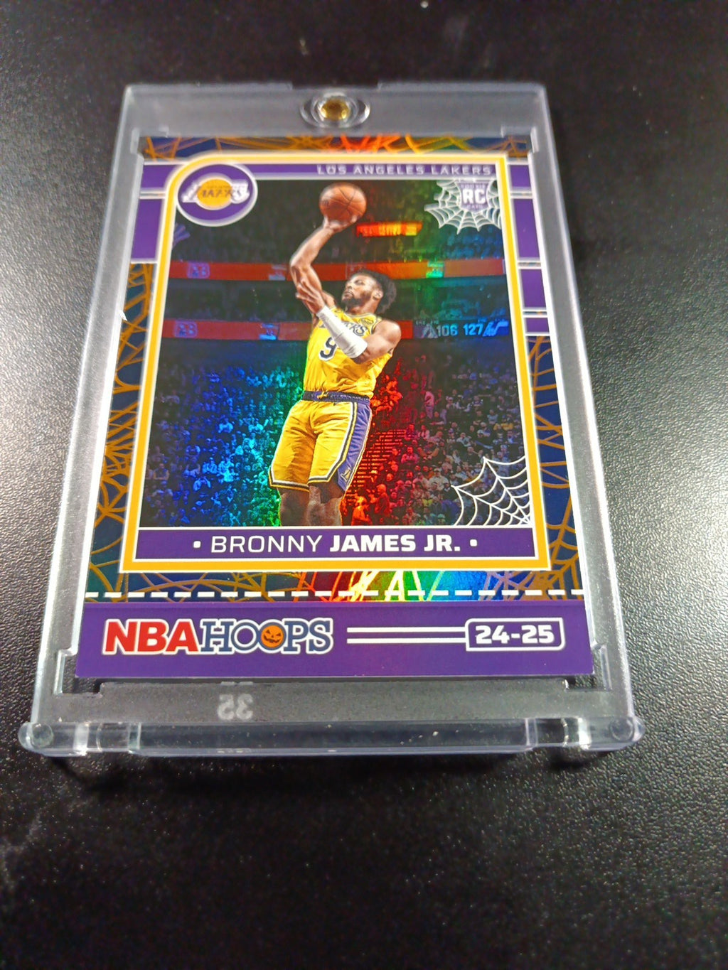 Bronny James Jr Rookie Web Holo NBA Haunted Hoops 2024-25 Basketball Card Lakers