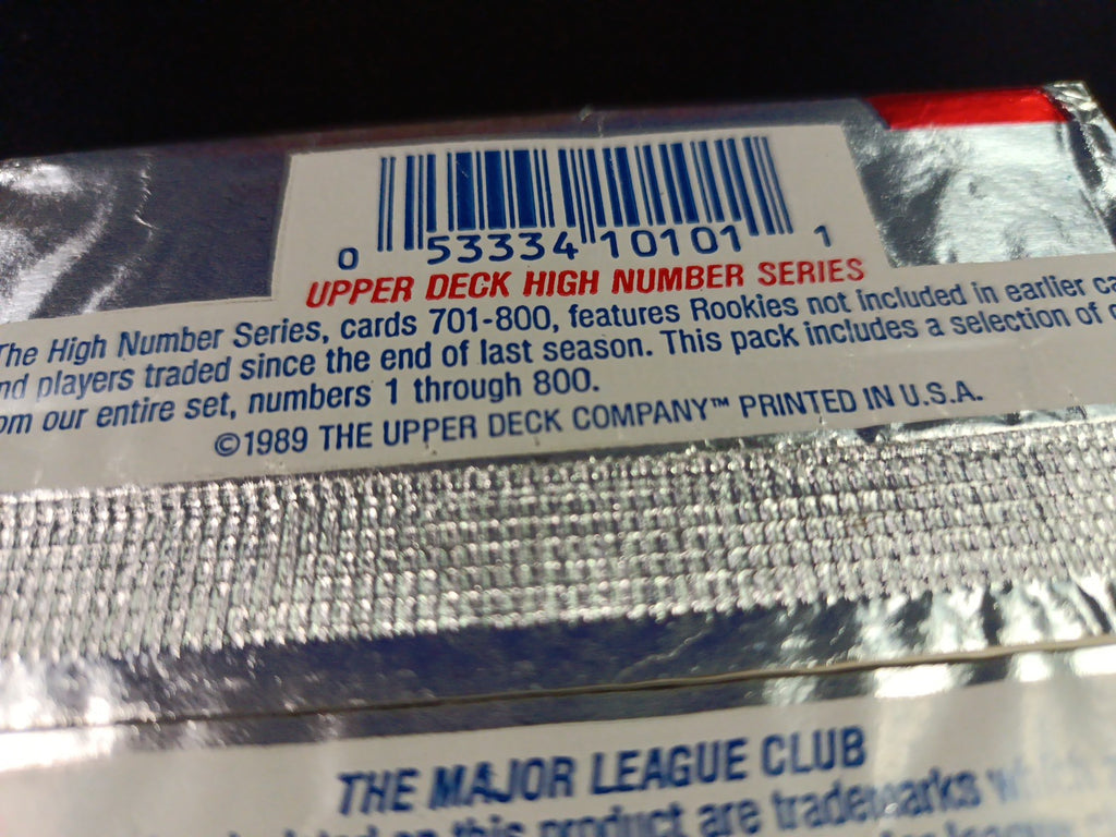 Dodgers & Blue Jays World Series 1989 Upper Deck Hologram Stickers & Foil Pack