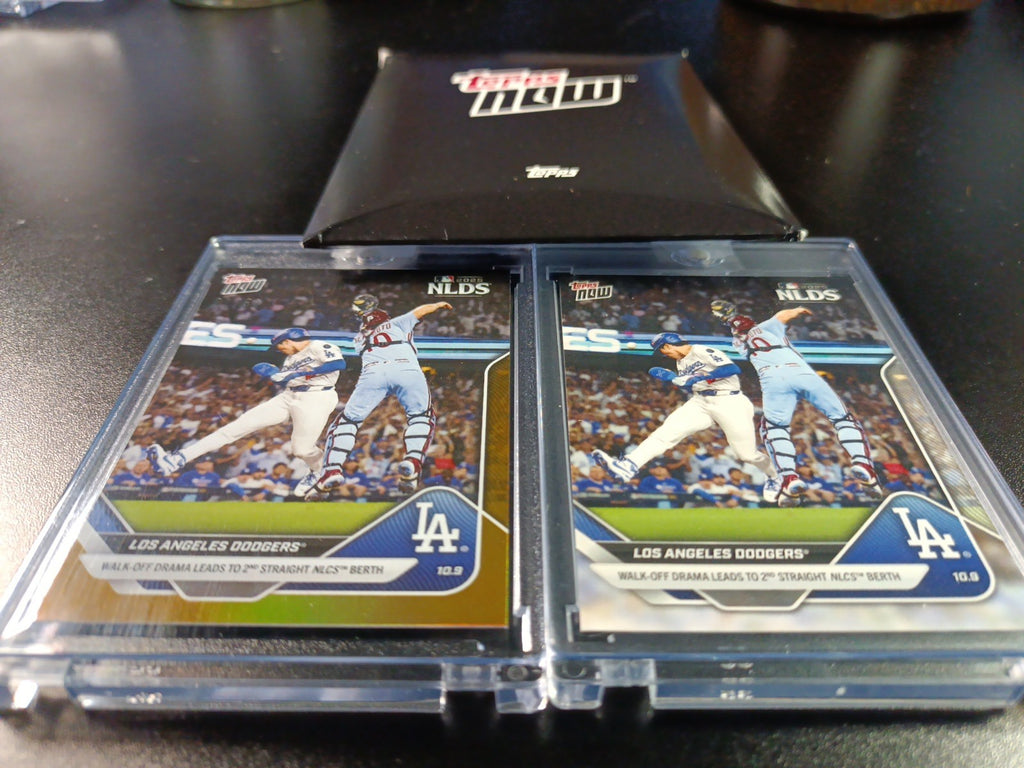 4/50 Gold Foil Topps NOW 847 Dodgers To World Series Case Hit MLB Baseball Card
