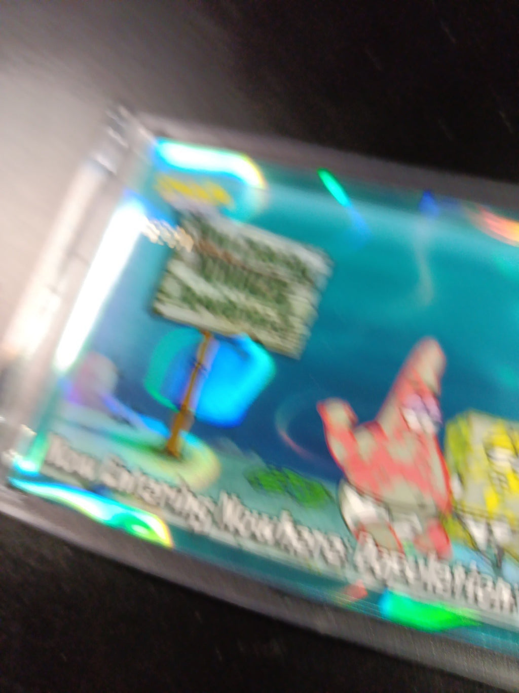 SpongeBob 127/199 Now Entering Nowhere Pop O Aqua Lava Refractor Card Topps /199