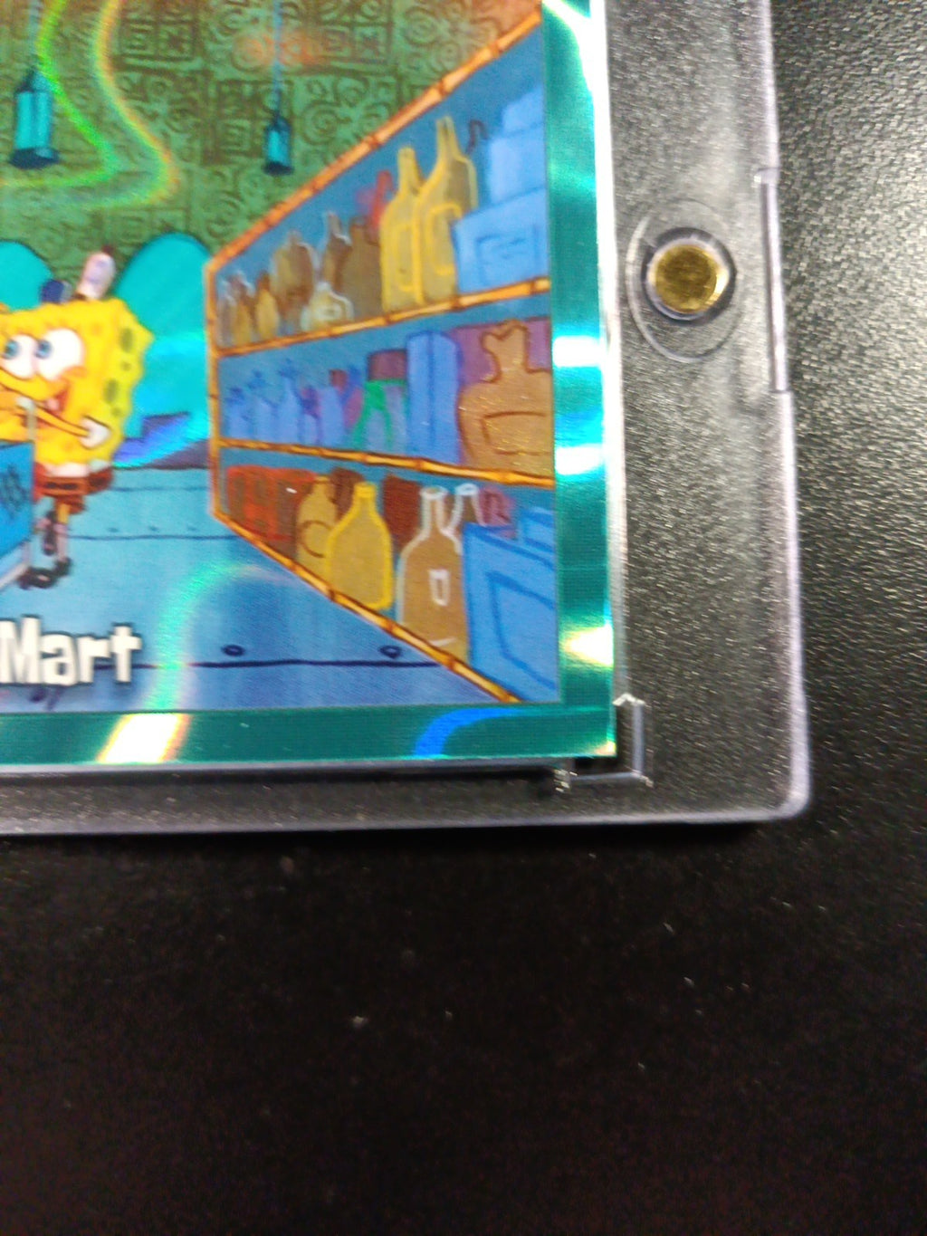 SpongeBob 124/199 Barg'N-Mart Shopping Aqua Lava Refractor Card Topps /199