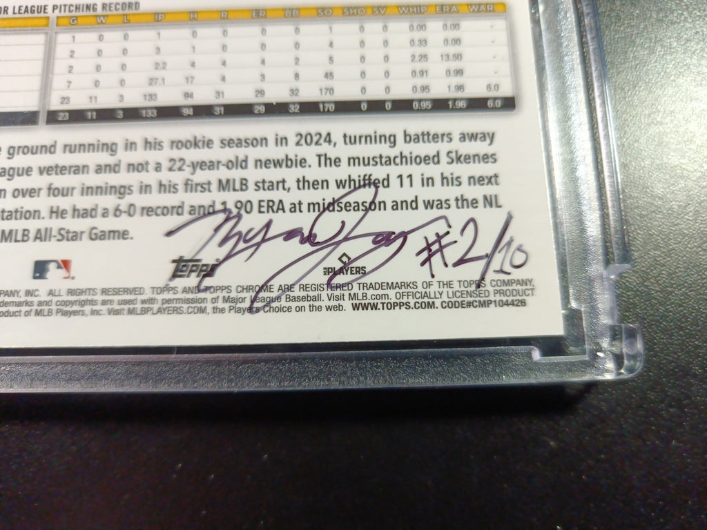 Paul Skenes Artist Sketch Baseball Card Topps All Star Rookie 2025 Gift Idea