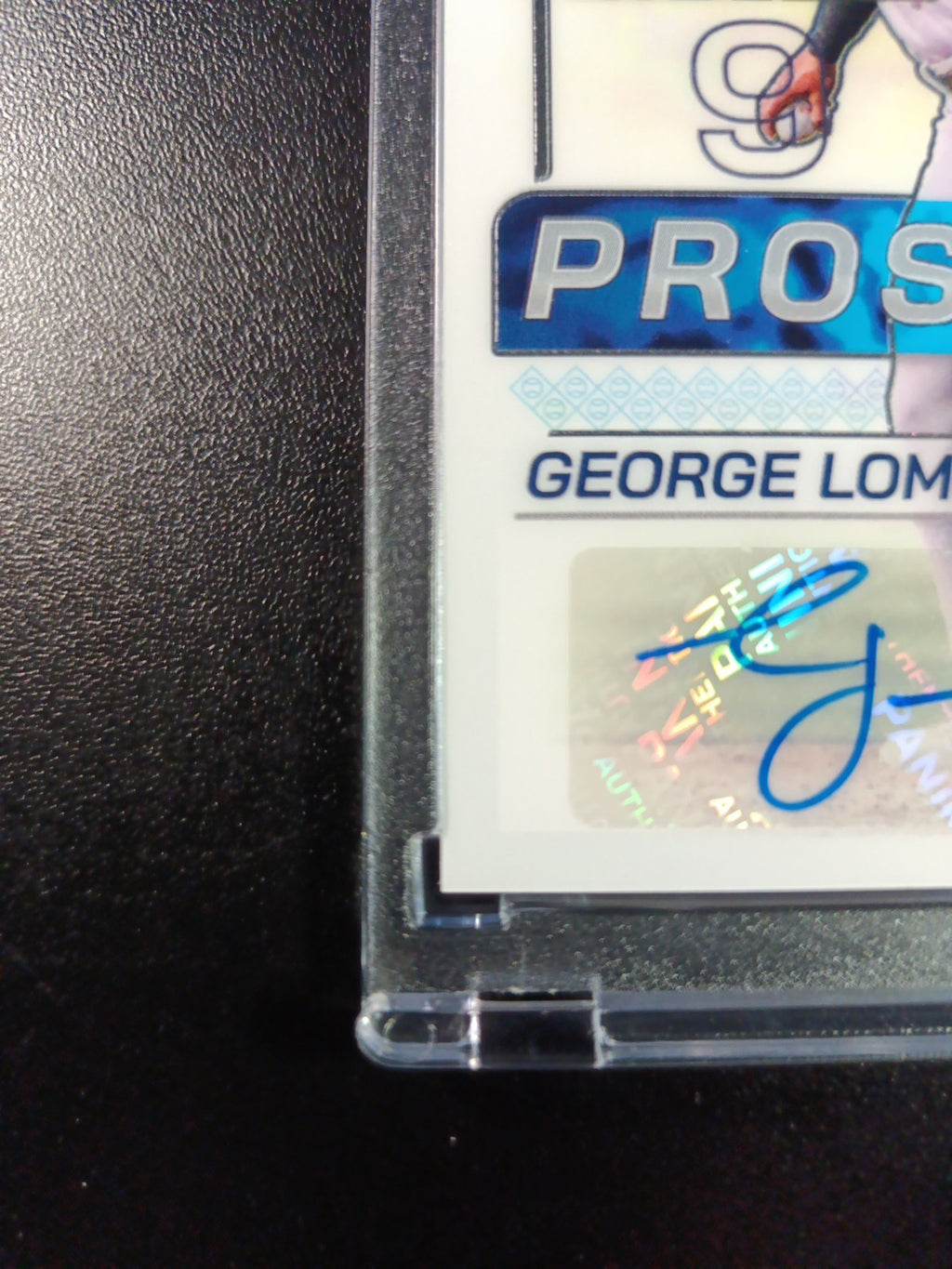 Yankees Rookie Autograph George Lombard Jr Prospect Glossy Baseball Card
