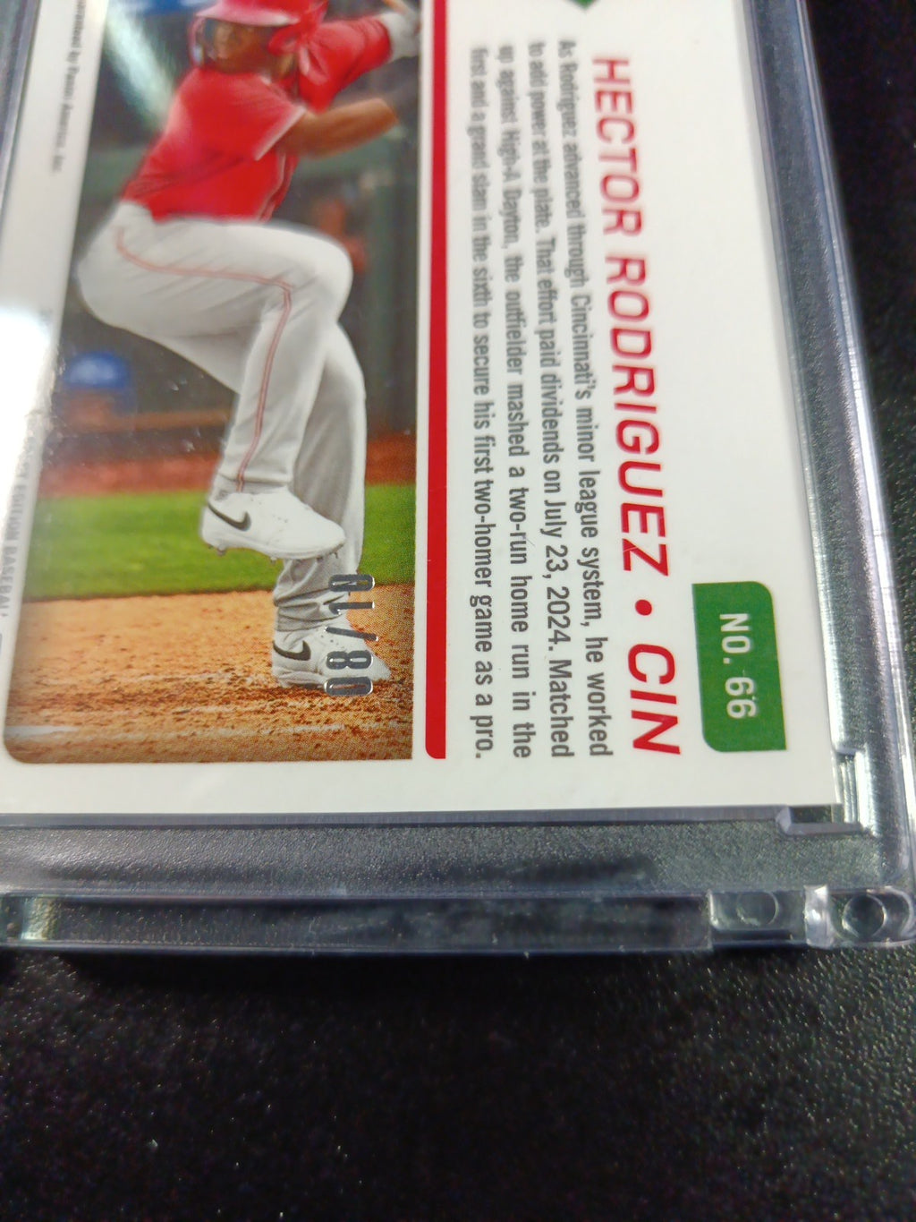 # /10 Gold Prizm Autograph  Hector Rodriguez Rookie Prospect Baseball Card