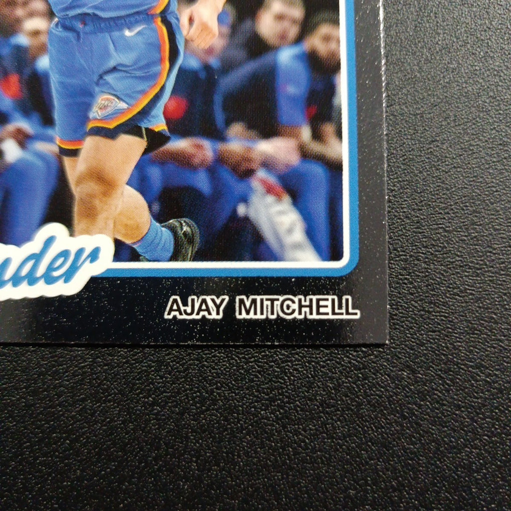 2025-26 Topps Basketball Card Ajay Mitchell Silver Foil 45th Anniversary