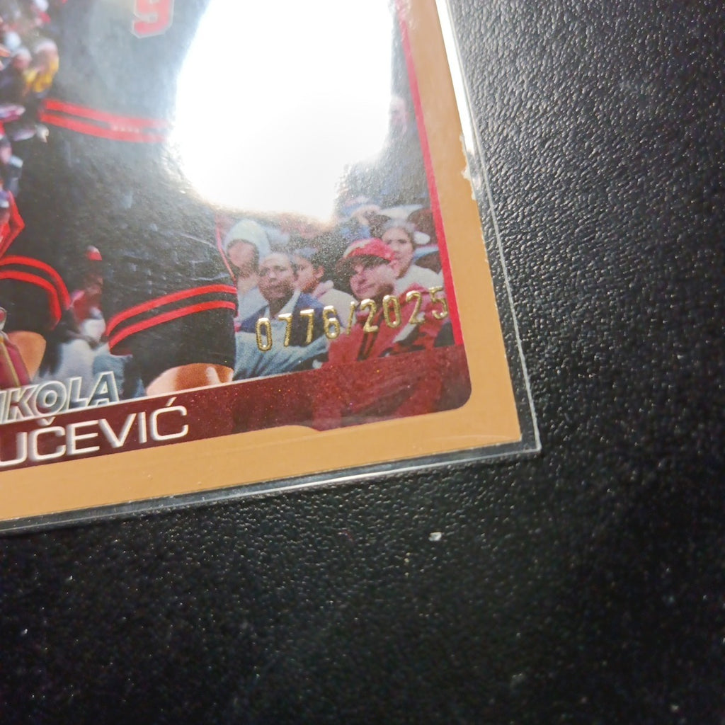 # /2025 Nikola Vucevic Gold Card 2025-26 Topps Basketball NBA Chicago Bulls