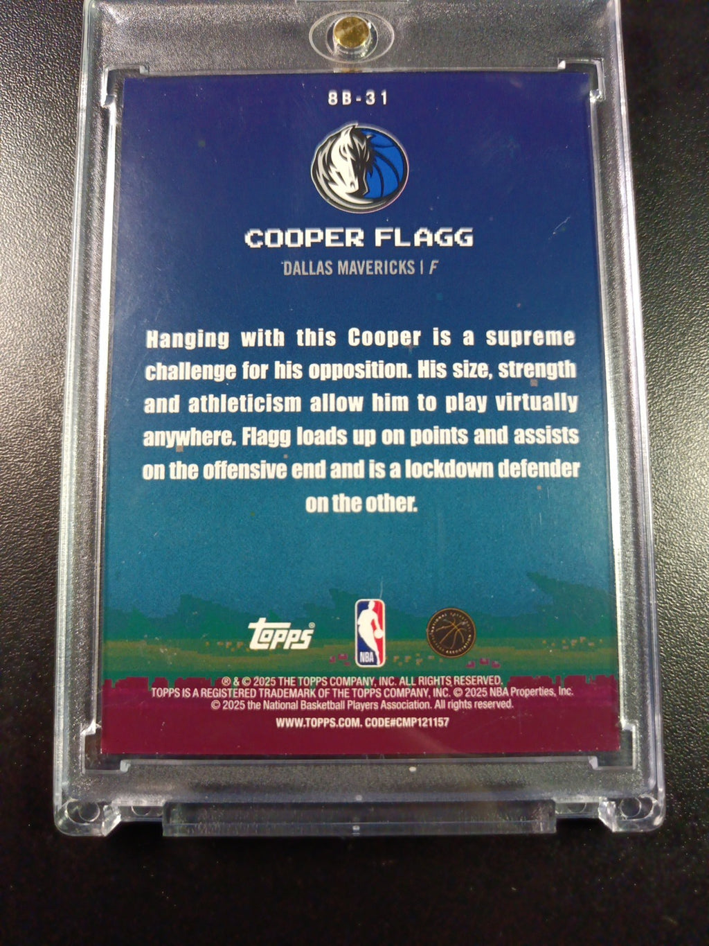 Cooper Flagg Rookie 8 Bit Ballers Video Game Card 2025-26 Topps Basketball