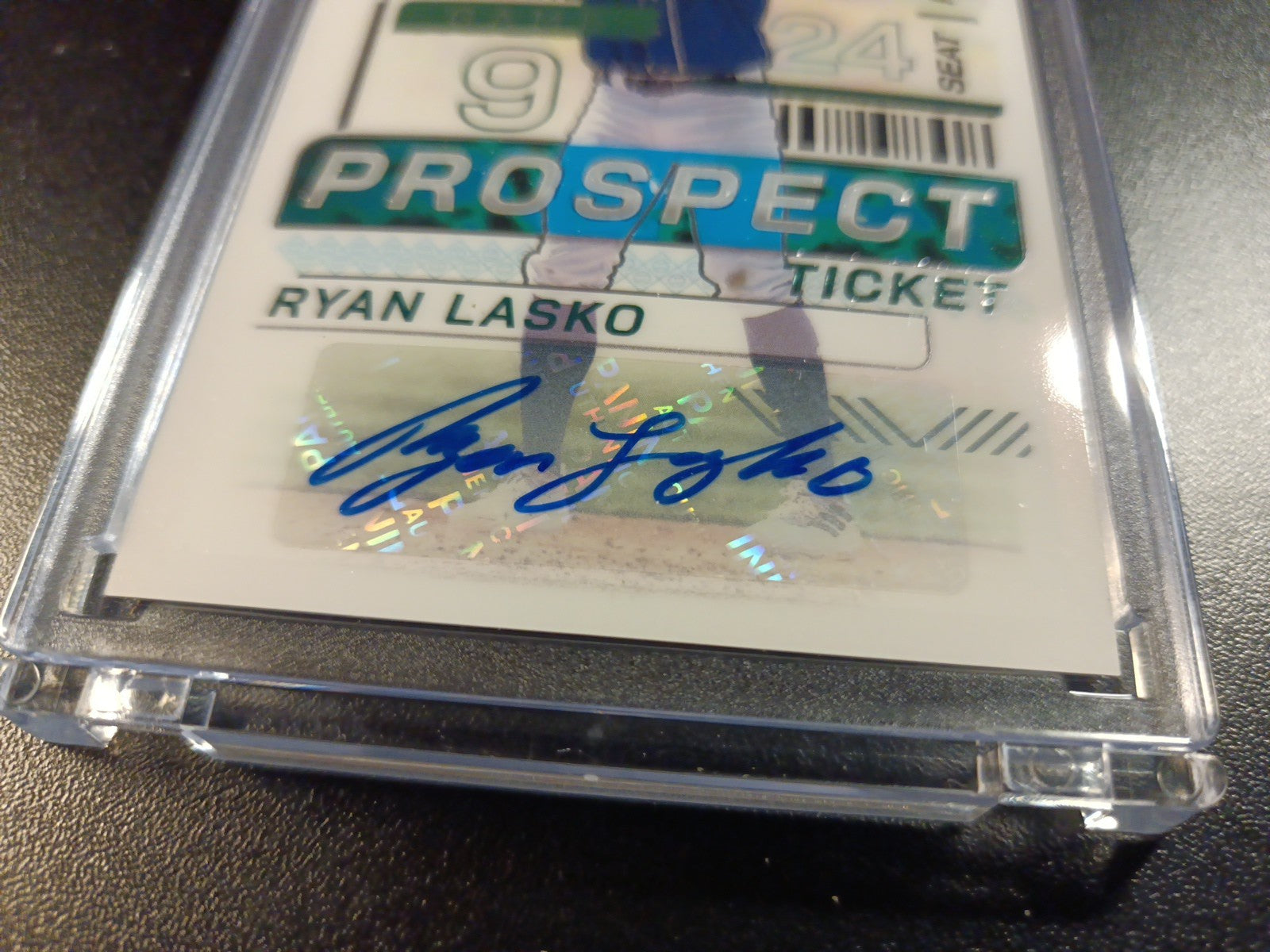 Autograph Ryan Lasko Athletics Rookie Baseball Card Panini Prospects 2024