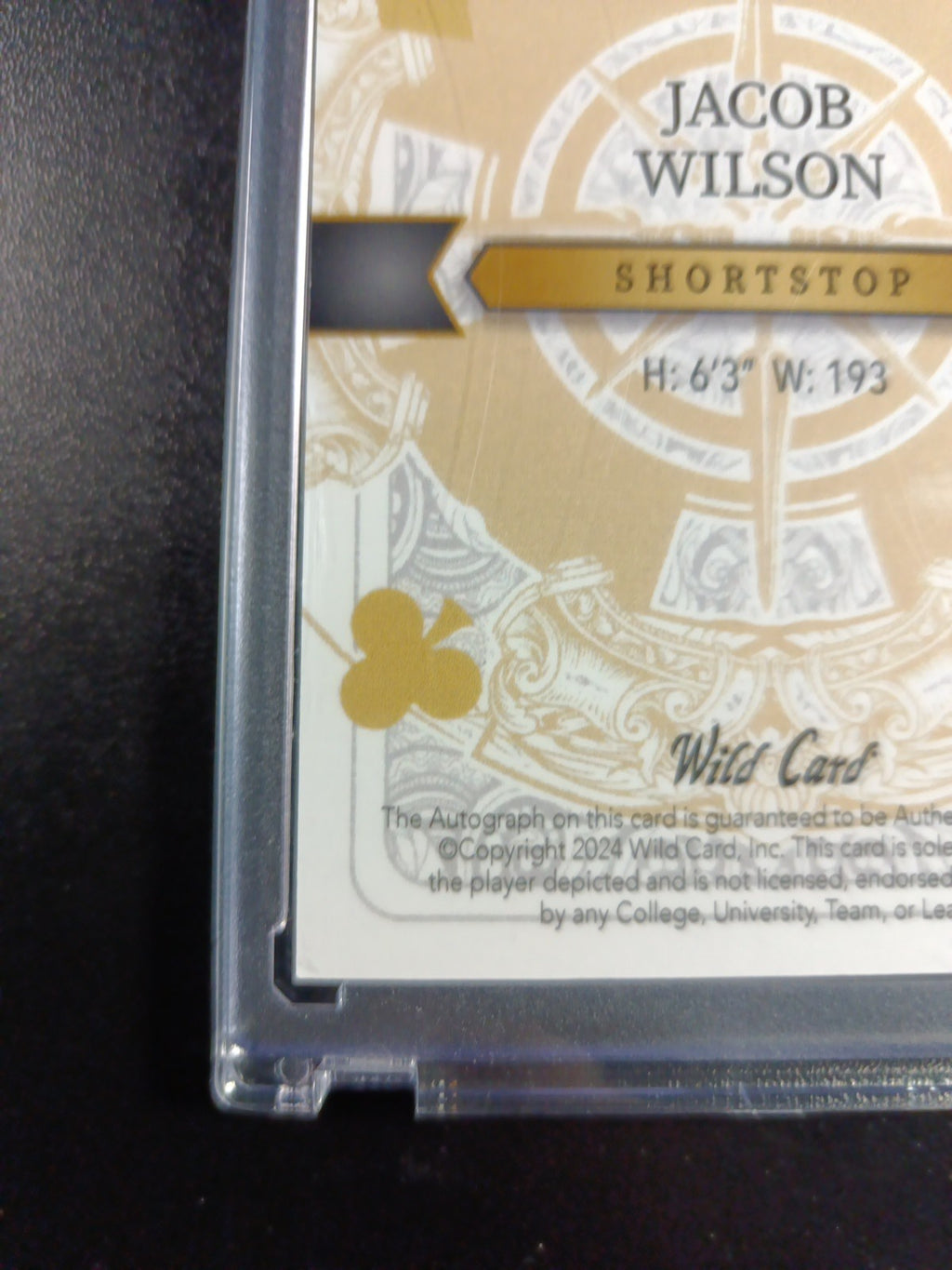 RARE # 1/1 Autograph Jacob Wilson Rainbow Prizm Rookie Baseball Wild Card /1