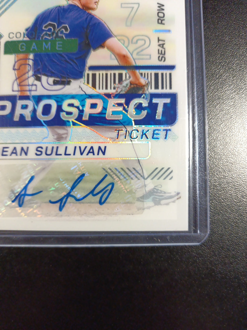Autograph Sean Sullivan Colorado Rockies Rookie Prizm Baseball Card Panini