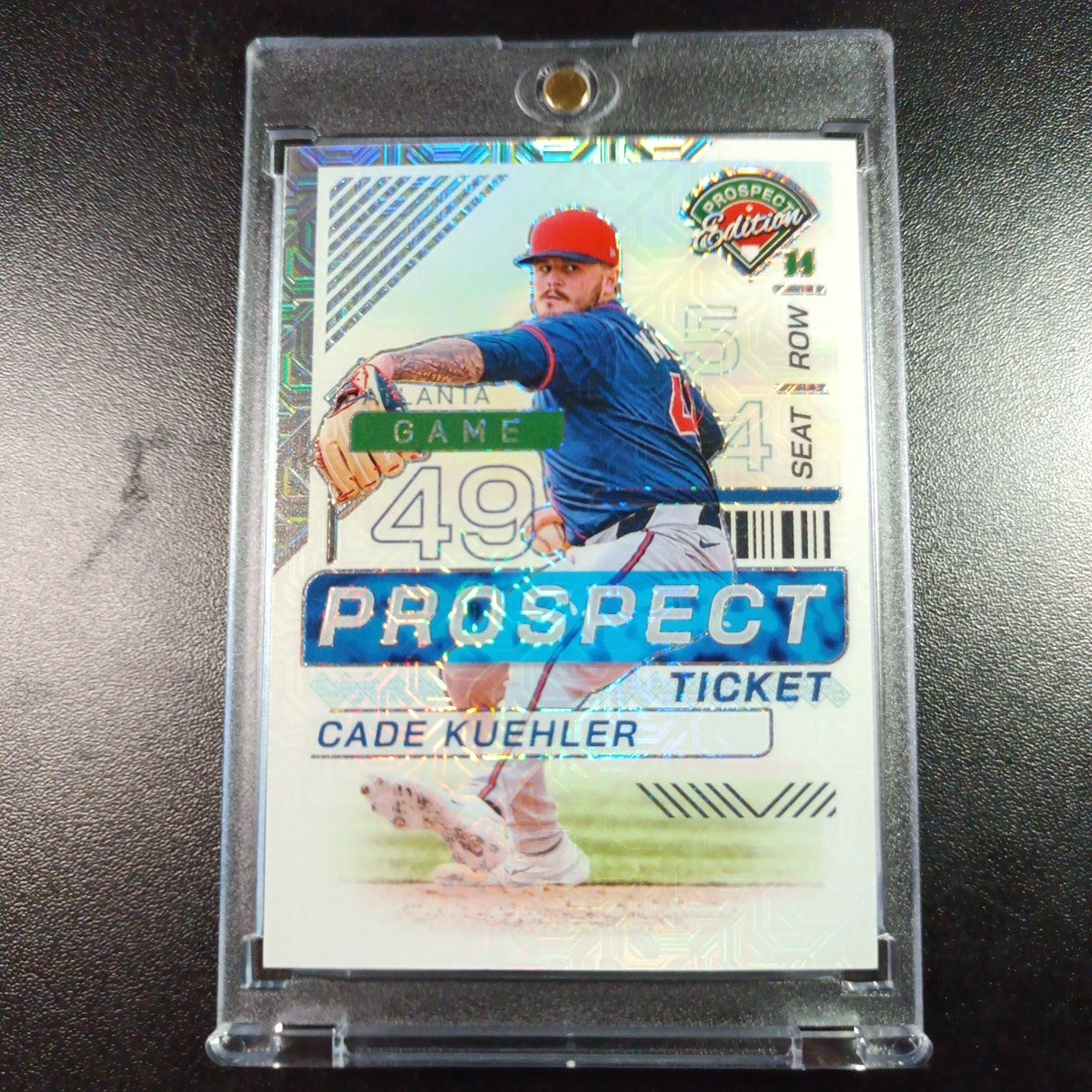 Cade Kuehler # /25 Rare Rookie Atlanta Mojo Prizm Baseball Card MLB