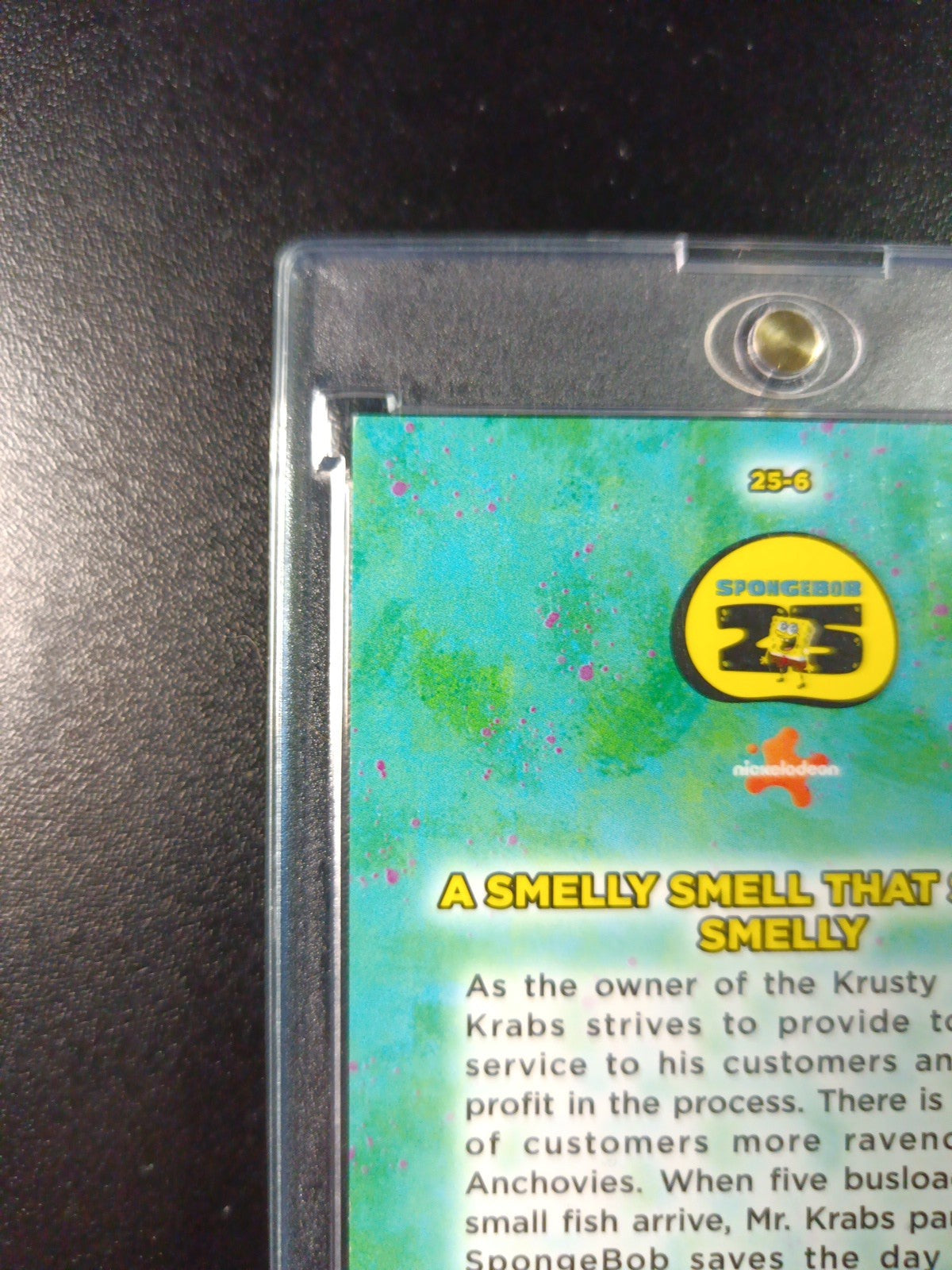 SpongeBob # /25 Mr. Krabs A Smelly Smell Orange Refractor Card Topps Case Hit