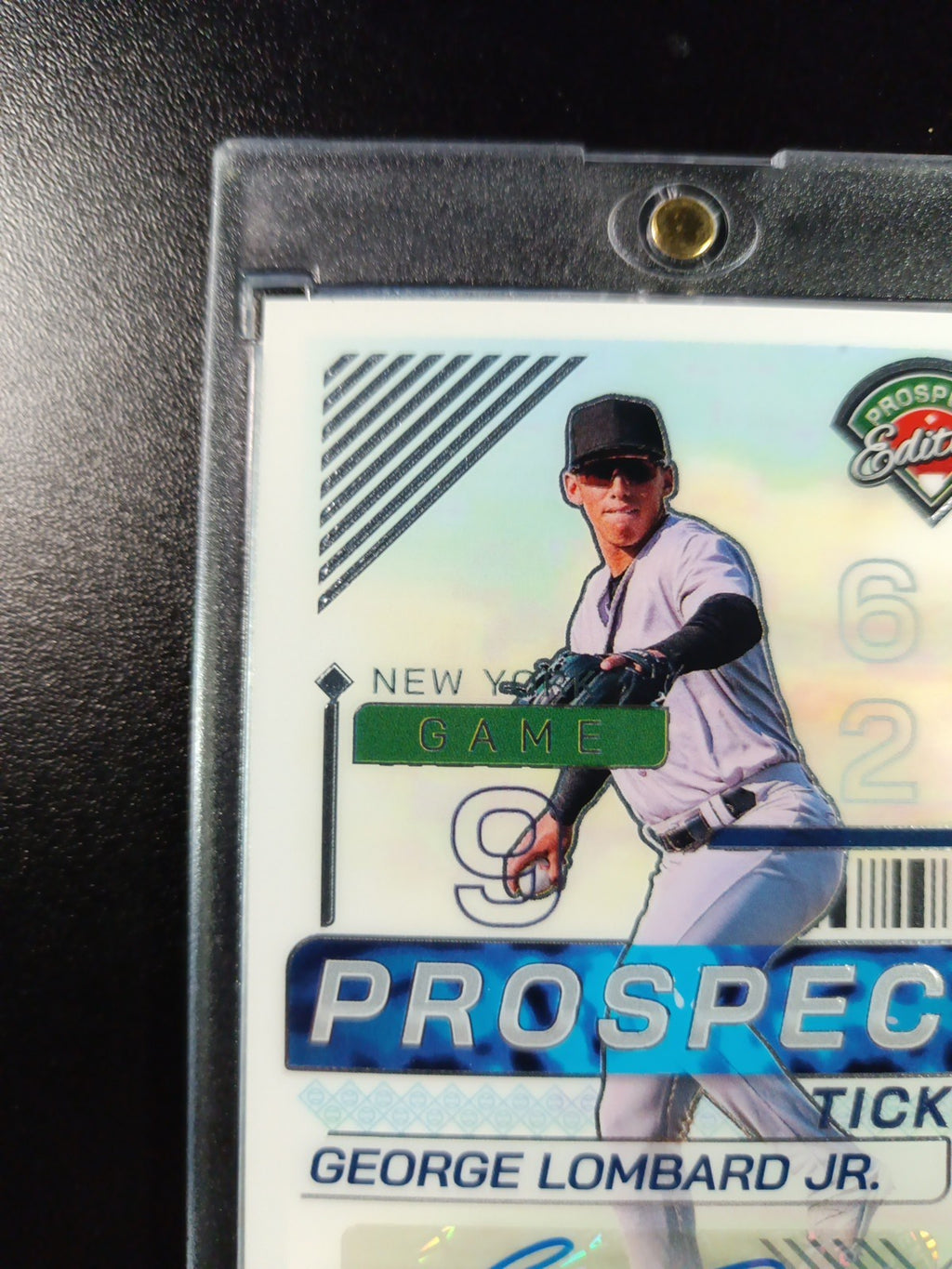 Yankees Rookie Autograph George Lombard Jr Prospect Glossy Baseball Card