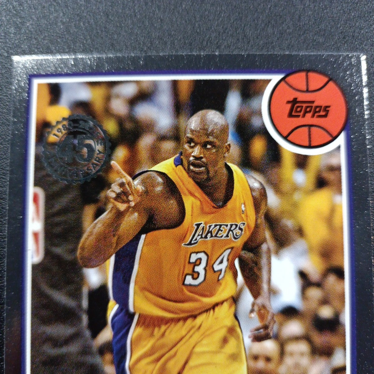 2025-26 Topps Basketball Card Shaquille O'Neal Silver Foil 45th Anniversary