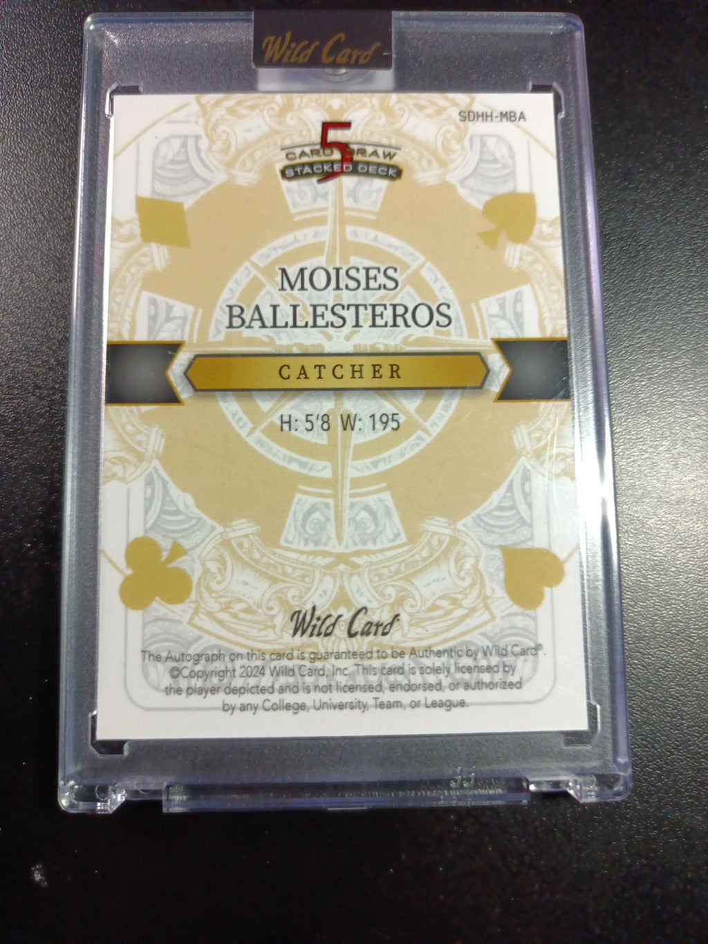 # 1/1 Autograph Moises Ballesteros Rookie Baseball Card Disco Prizm Refractor