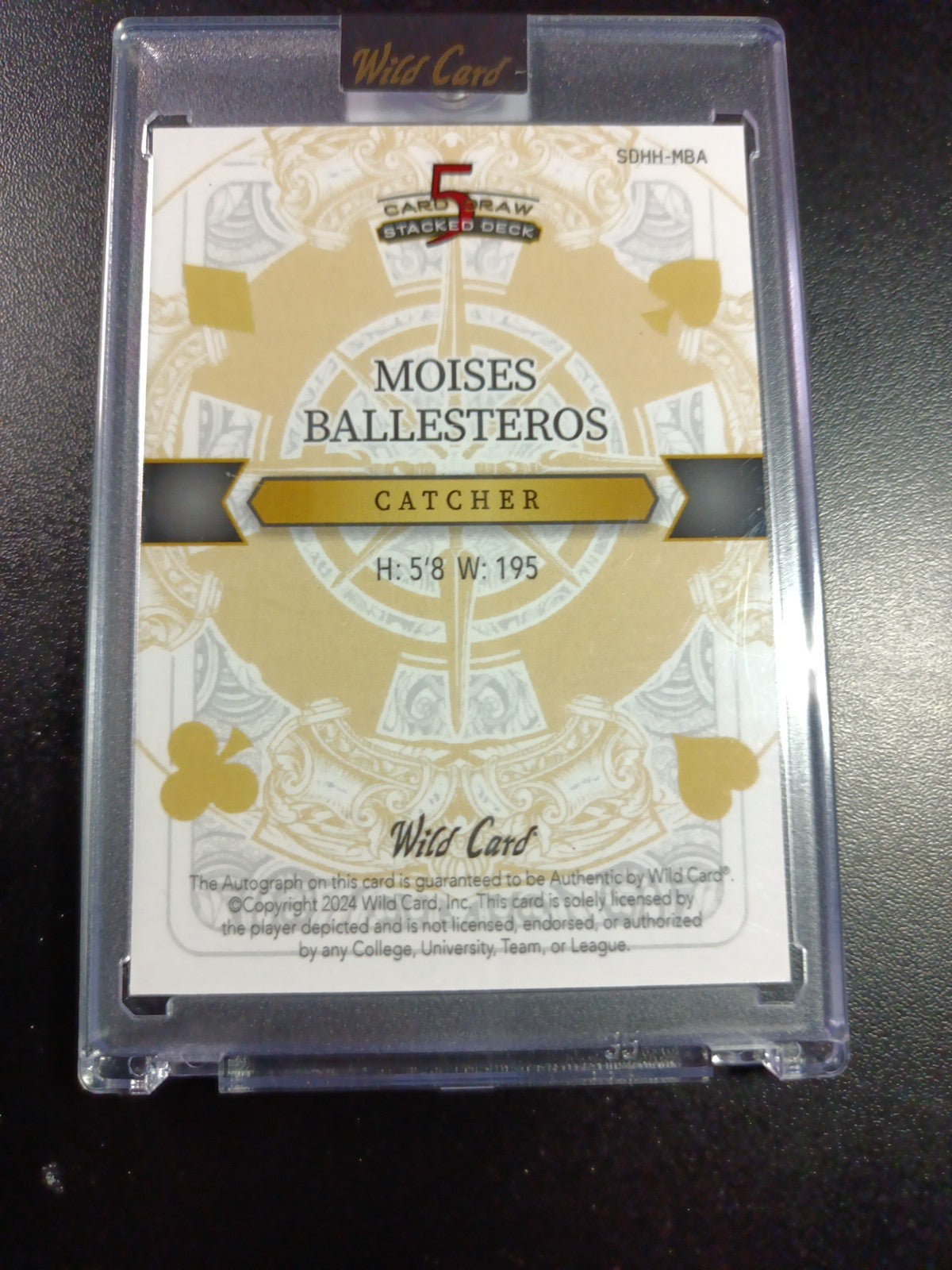 # 1/1 Autograph Moises Ballesteros Rookie Baseball Card Disco Prizm Refractor