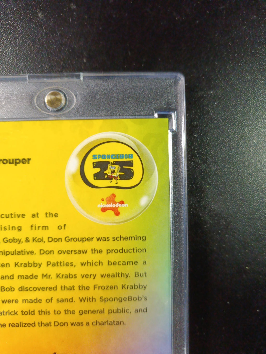 SpongeBob 33/50 Gold Refractor Don Grouper Card Topps Chrome /50