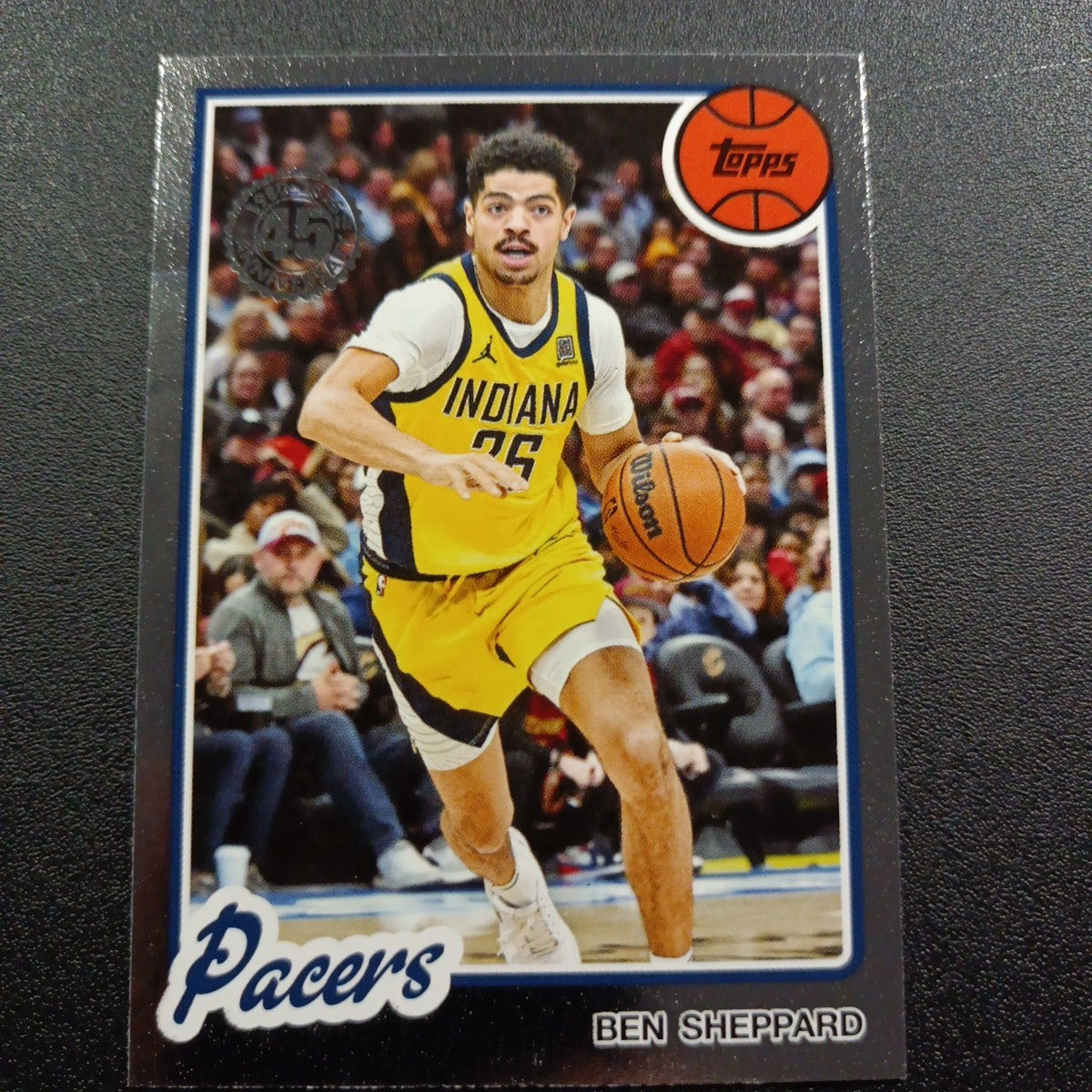 2025-26 Topps Basketball Card Ben Sheppard Silver Foil 45th Anniversary