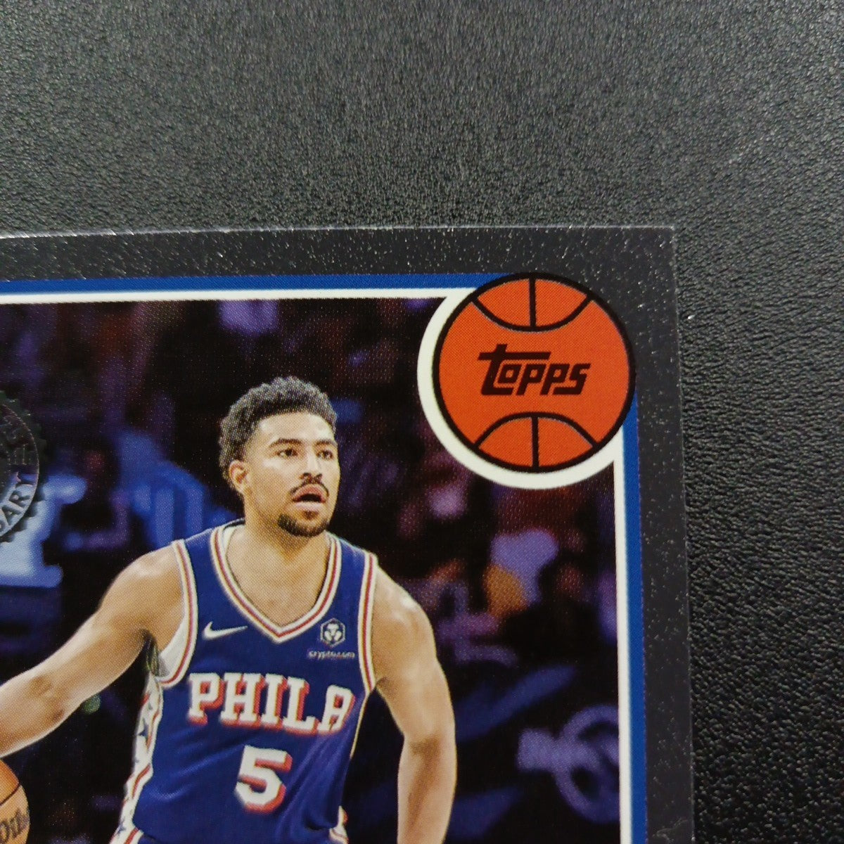 2025-26 Topps Basketball Card Quentin Grimes Silver Foil 45th Anniversary