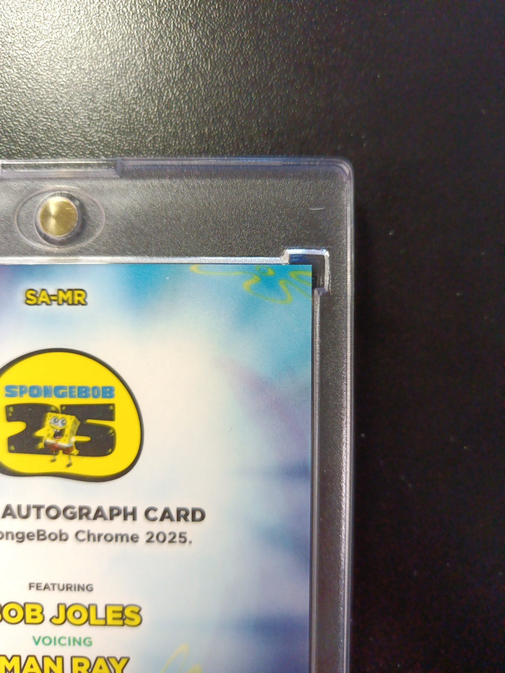SpongeBob Autograph Man Ray Bob Joles Topps Chrome 2025 Refractor Card