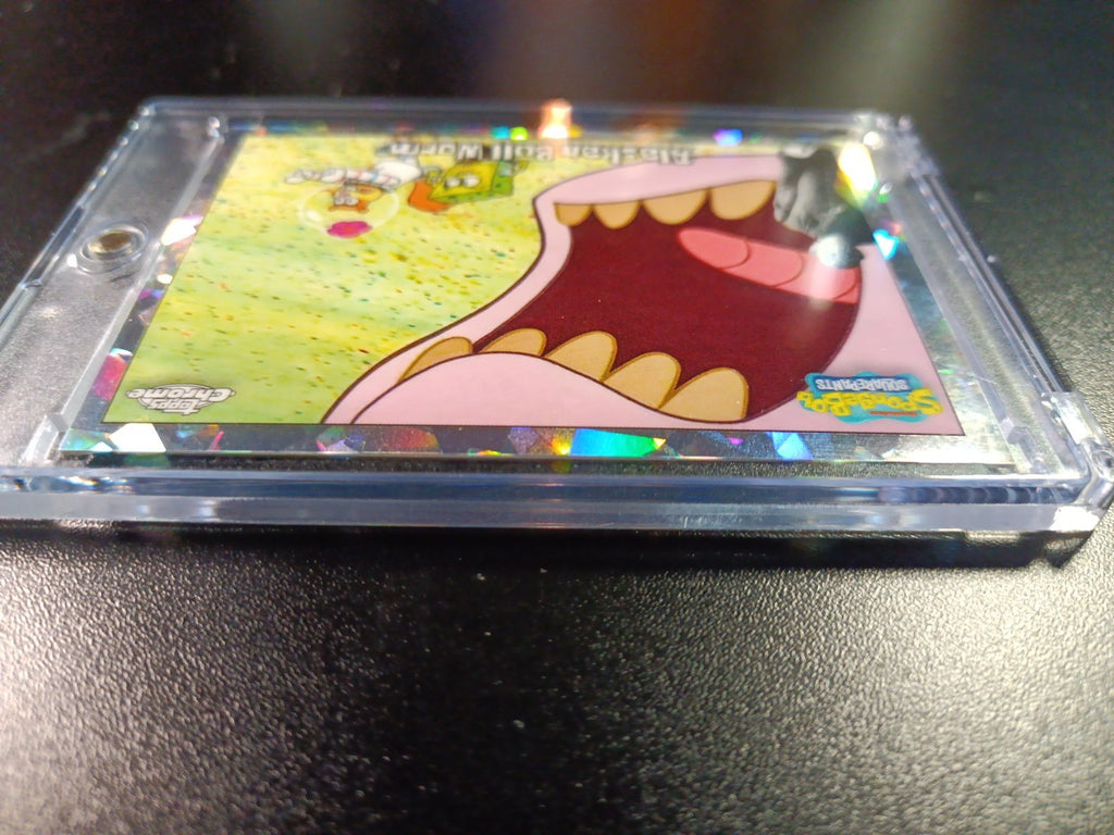 SpongeBob #1/25 Night Shift Manager Alaskan Bull Worm Cracked Ice Prizm Case Hit